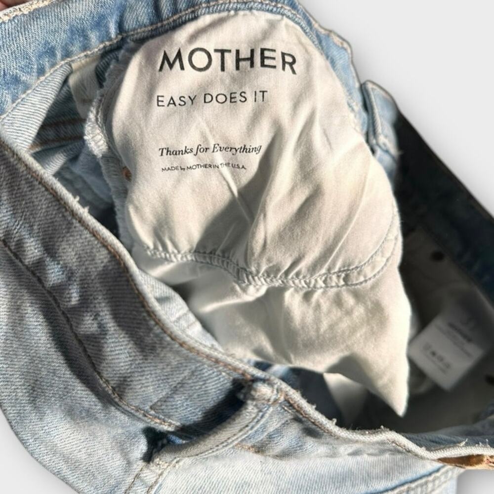 MOTHER Blue Ankle Cropped Jeans with Distressed Details - Picture 5 of 8